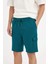 Regular Fit Düz Paça Kargo Cepli Basic Düz Şort B8796AX24SM 7