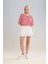 Fit Crop Bisiklet Yaka Çizgili Sporcu Kısa Kollu Tişört C5823AX24SM 2