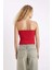 Slim Fit Dar Kesim Basic Düz Straplez Bluz D4231AX24HS 7