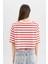 Fitted Çizgili Kısa Kollu Tişört A9046AX24SM 6