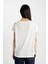 Regular Fit Bisiklet Yaka Keten Karışımlı Basic Düz Kısa Kollu Tişört C8806AX24SM 6