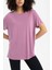 Fit Oversize Modal Bisiklet Yaka Sporcu Kısa Kollu Tişört B5536AX24SP 7