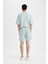 Slim Fit Dar Kesim Dar Paça Basic Düz Şort B8674AX24SM 7