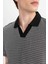 Regular Fit Polo Yaka Desenli Kısa Kollu Tişört B6548AX24SP 6