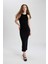 Bodycon Halter Yaka Fitilli Kaşkorse Maxi Kolsuz Elbise A4828AX24SM 2