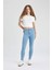 Jegging Yüksek Bel Bilek Boy Dar Paça Basic Jean Pantolon B7498AX24SP 2