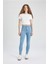 Jegging Yüksek Bel Bilek Boy Dar Paça Basic Jean Pantolon B7498AX24SP 4