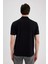 Regular Fit Polo Yaka Yarım Fermuarlı Kısa Kollu Pilise Siyah Tişört B7355AX24SP 7