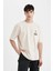 One Piece Oversize Fit Bisiklet Yaka Baskılı Kısa Kollu Tişört B8098AX24SM 4