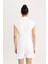 Fit Crop Dik Yaka Sporcu Kısa Kollu Ağır Kumaş Tişört B8966AX24SM 6