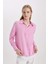 Oversize Geniş Kalıp %100 Keten Uzun Kollu Gömlek Z6638AZ24SP 4