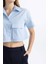 Coool Oversize Geniş Kalıp Cep Detaylı Crop Kısa Kollu Gömlek C0739AX24SP 7