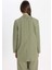 Düğmeli Cepli Basic Düz Paraşüt Kumaş Blazer Ceket 6