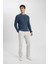 Regular Fit Normal Kesim Gabardin Chino Kanvas Pantolon Yazlık Fermuar Cepli Düz Paça B2088AX24SP 7