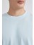 %100 Pamuk New Regular Fit Bisiklet Yaka Basic Düz Kısa Kollu Tişört V7699AZ24SP 6