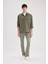 Oversize Geniş Kalıp Polo Yaka Twill Uzun Kollu Gömlek Ceket C2896AX24SP 7