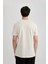 %100 Pamuk Slim Fit Dar Kesim Bisiklet Yaka Baskılı Kısa Kollu Tişört C2078AX24SM 6