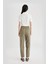 Paperbag Gabardin Kumaş Pantolon Yüksek Bel Cepli Basic Düz Standart Paça S2790AZ24SM 6