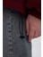 Oversize Geniş Kalıp Yarım Fermuarlı Nakışlı Kalın Sweatshirt C4581AX24SM 6