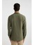 Modern Fit Polo Yaka Basic Düz Krinkıl Uzun Kollu Gömlek B7384AX24SP 6