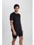 Fit Slim Fit Dar Kesim Bisiklet Yaka Baskılı Kısa Kollu Sporcu Tişört X6142AZ24SP 7