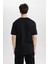 %100 Pamuk Regular Fit Bisiklet Yaka Baskılı Kısa Kollu Tişört C2117AX24SM 6