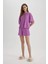 Fall in Love Pijama Takım Kısa Kollu Beli Lastikli Şort Alt B6183AX24SP 2