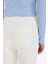 Culotte Yüksek Bel Paça Ucu Kesik Bilek Boy Beyaz Jean Pantolon B5012AX24SM 6