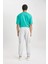 Fit Sporcu Jogger Eşofman Altı Standart Fit Kargo Cepli Dokuma Beli Paçası Lastikli C0043AX24SP 7
