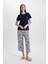 Fall in Love Regular Fit Kısa Kollu Pijama Takımı B6194AX24SP 1