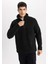 Regular Fit Dik Yaka Fermuarlı Pelüş Sweatshirt B6493AX24SP 7