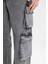Baggy Geniş Kalıp Normal Bel Geniş Paça Kargo Cepli Jean Pantolon C3079AX24SP 6