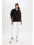 Fit Oversize Fermuarlı Dik Yaka Spor Sweatshirt B7756AX24SP 2