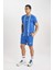 Fit Standart Fit Bisiklet Yaka Baskılı Kısa Kollu Sporcu Tişört B5020AX24SP 7