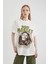 Unisex Bob Marley One Love Oversize Geniş Kalıp Bisiklet Yaka Kısa Kollu Tişört C5039AX24SM 7
