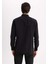 %100 Pamuk Regular Fit Polo Yaka Oxford Basic Düz Uzun Kollu Siyah Gömlek A8028AX24SP 6