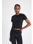 Fit Crop Bisiklet Yaka Sporcu Basic Kısa Kollu Tişört A2430AX24SP 6