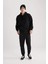 Jogger Gabardin Pantolon Regular Beli Bağcıklı Cepli Lastikli Paça B7493AX24SP 6