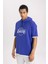 Fit NBA Los Angeles Lakers Oversize Fit Kapüşonlu Kısa Kollu Tişört B3895AX24SP 6