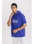 Fit NBA Los Angeles Lakers Oversize Fit Kapüşonlu Kısa Kollu Tişört B3895AX24SP 7