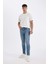Slim Tapered Fit Dar Kalıp Normal Bel Daralan Paça Jean Pantolon B7781AX24SP 6