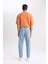 90's Slim Fit Dar Kalıp Yüksek Bel Dar Paça Jean Pantolon C1816AX24SP 7
