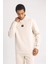 Fit Standart Fit Kapüşonlu Skuba Dalgıç Kumaş Sporcu Sweatshirt B4758AX24SP 6