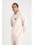 Fit Standart Fit Kapüşonlu Skuba Dalgıç Kumaş Sporcu Sweatshirt B4758AX24SP 7