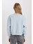 Relax Fit Bisiklet Yaka Kalın Basic Düz Sweatshirt B8568AX24SP 7