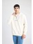 Oversize Geniş Kalıp Kapüşonlu Fermuarlı Sırt Baskılı Sweatshirt B4805AX24SP 7