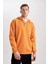 Comfort Regular Fit Rahat Kalıp Kapüşonlu Çıtçıt Kapamalı Baskılı Sweatshirt B4766AX24SP 7
