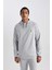 DeFactoFit Standart Fit Kapüşonlu Baskılı Sweatshirt B4372AX24SP 7