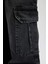 Kız Çocuk Wide Leg Kargo Geniş Paça Jean Pantolon B9819A824SP 7