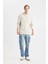 Comfort Regular Fit Rahat Kalıp Kapüşonlu Kanguru Cepli Basic Düz Sweatshirt B4446AX24SP 6